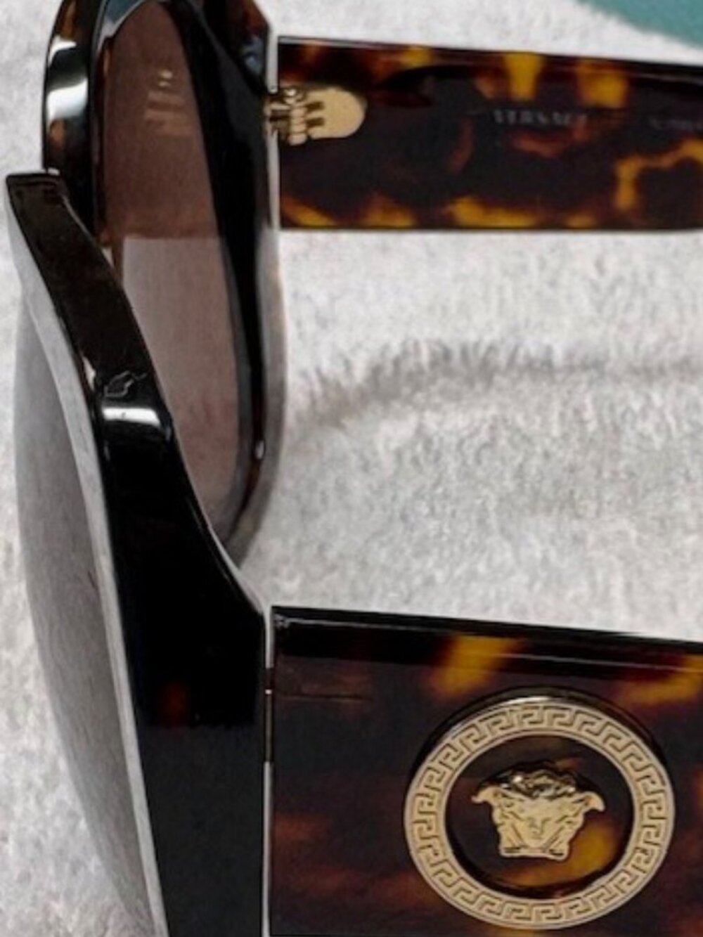 Versace Havana Brown Oversized Sunglasses 4387 108/73 56-19-140 - Picture 11 of 15